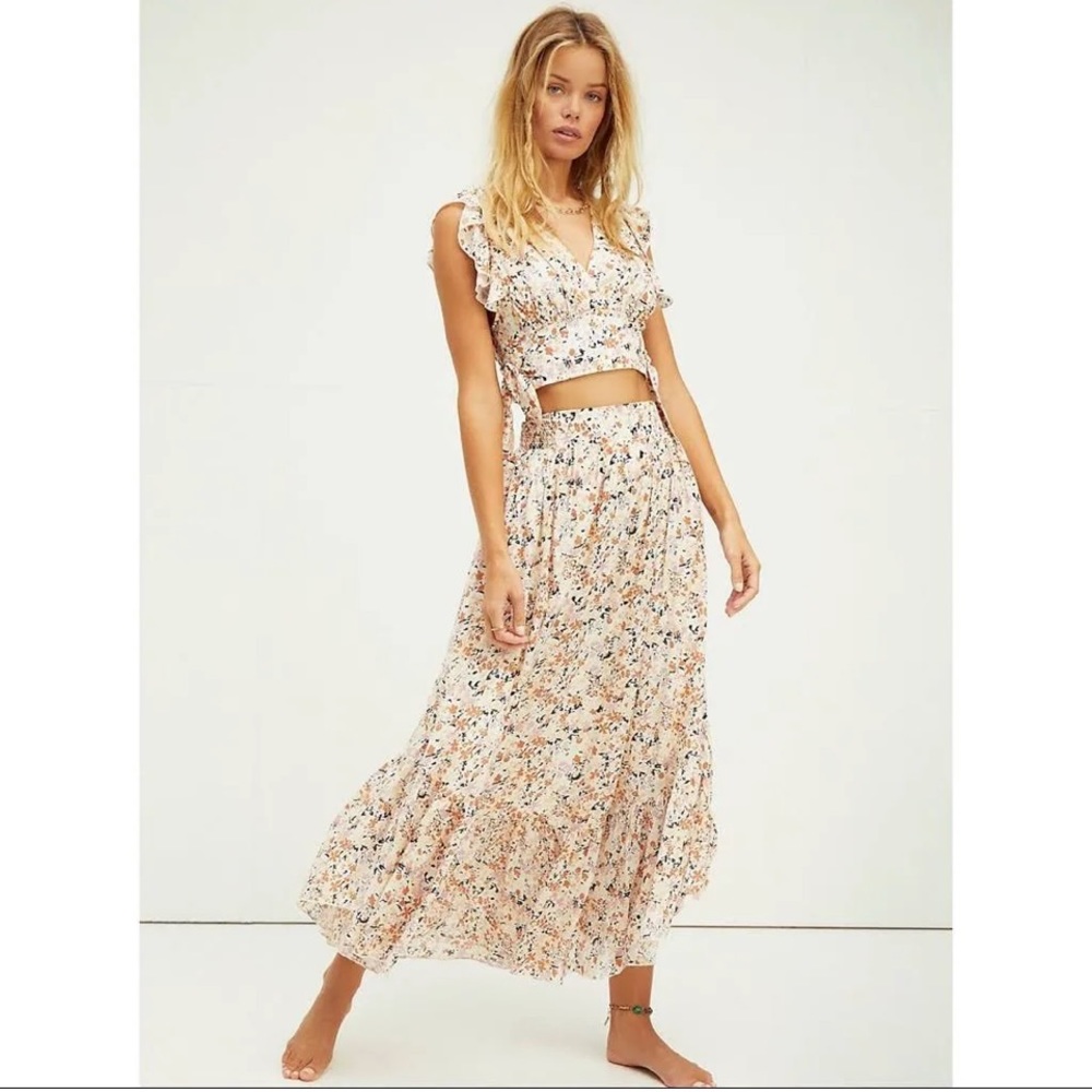 Free People Pretty Dayz Skirt Set